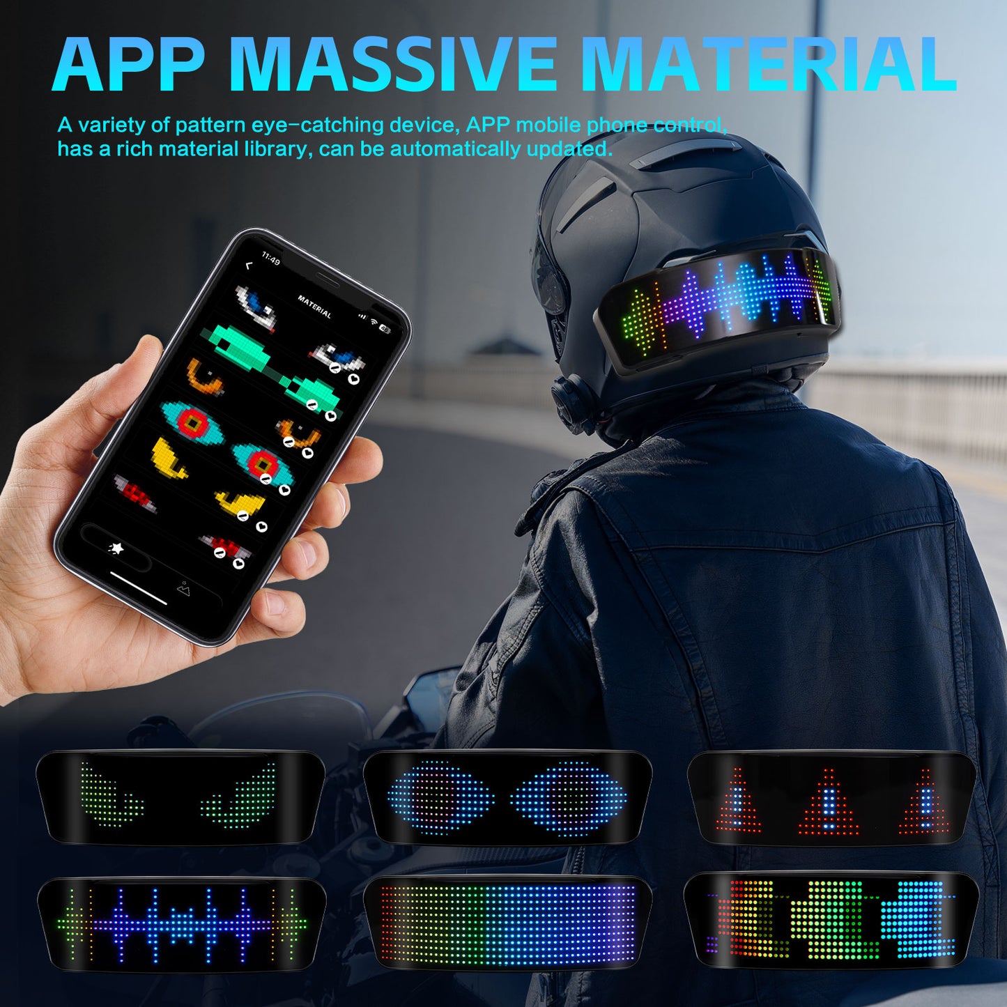 Cycling Helmet Taillight with App Control