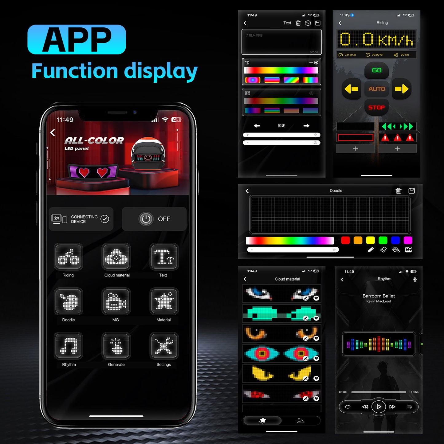 Cycling Helmet Taillight with App Control