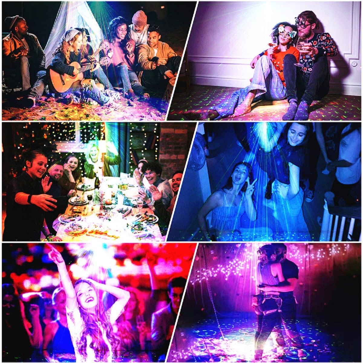 Party Lighting,Dj Disco Lights,stroboscopic Sound Control Laser Lights