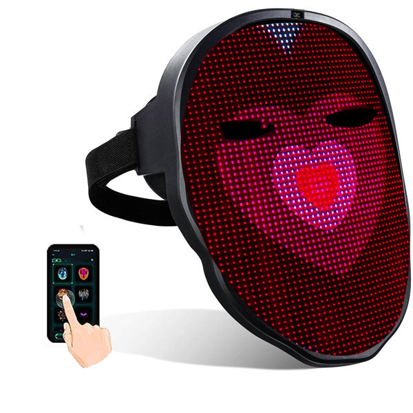 Led Mask with Bluetooth Programmable (TYPE-Charger) – SHININGRGB MASK